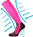VoXX® Podkolenky Flex Barva: neon růžová, Velikost: 39-42 (26-28)