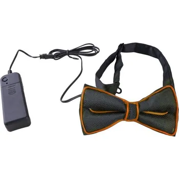 Karnevalový doplněk Funny Fashion Motýlek LED svítící oranžový