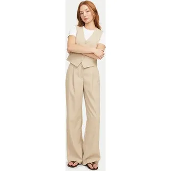 Dámské kalhoty JJXX Kalhoty z materiálu Ellis 12268837 Béžová Wide Leg S