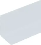 Bílá plastová PVC soklová lišta F230 - délka 40 m, šířka 3 cm, výška 3 cm
