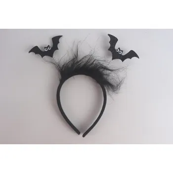 Karnevalová maska Alltoys Čelenka s netopýry a chmýřím