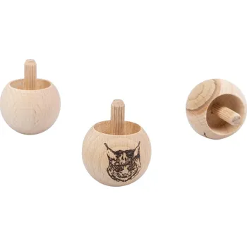 Dřevěná hračka Lesní svět Otočená káča - Rys