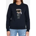 Dámská tmavě modrá mikina Karl Lagerfeld Ikonik 2.0 - Velikost XL, Barva Modrá 56136 230w1870
