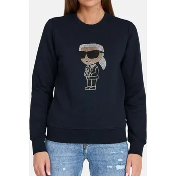 Dámská mikina Dámská tmavě modrá mikina Karl Lagerfeld Ikonik 2.0 - Velikost XL, Barva Modrá 56136 230w1870