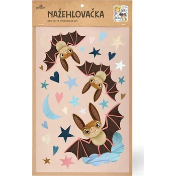 Textilní nažehlovací páska Lesní svět Nažehlovačka L 029 - Netopýři