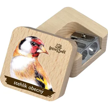 Ořezávátko Lesní svět Dřevěné ořezávátko - Stehlík