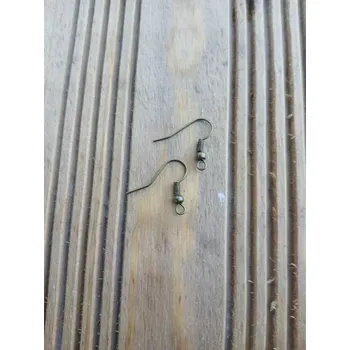 Materiál na výrobu šperku Afroháčky s pružinkou 21 x 17 mm, bronz