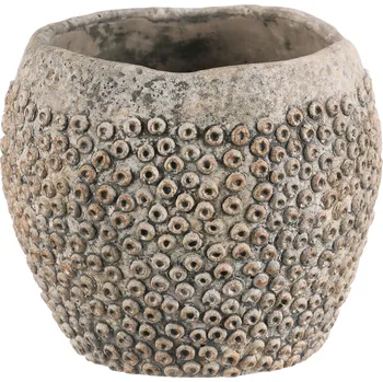 Stojan na květiny Autronic Obal na květiny - střední velikost, beton, šedá barva - BDO105-M