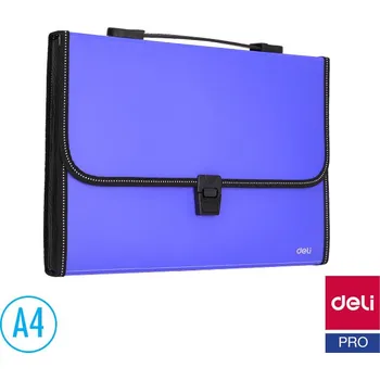 Archivační box Aktovka spisová Deli Clasic A4 13 přihrádek