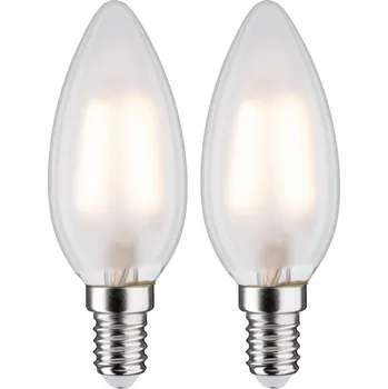 PAULMANN LED svíčka 3 W E14 mat teplá bílá 2ks-sada - PAULMANN P 28636