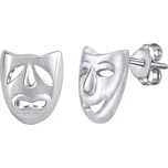 Silvego Stříbrné náušnice divadelní masky PRM11187 + 2 měsíce na vrácení zboží