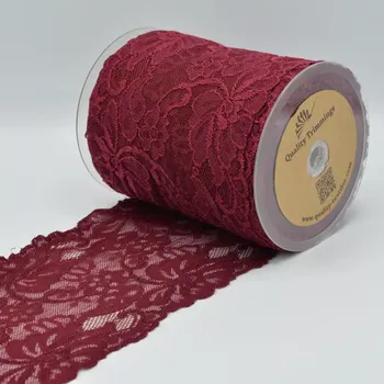 Bordó široká krajka (E) (Krajka 15cm)