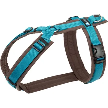 Postroj pro psa annyx postroj na hrudník Fun hnědý / petrolejový XXS