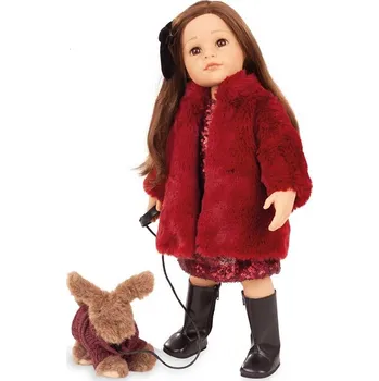 Panenka Götz panenka 50 cm Hannah a její pejsek Polly - limitovaná panenka k 75. výročí značky Götz