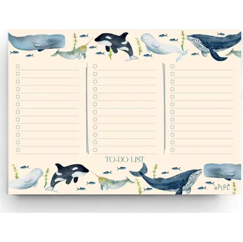 Zápisník ePiPí TO-DO blok A5 - Velryby Vyberte možnost: Bez magnetu