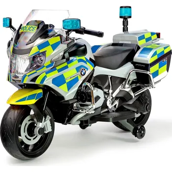 Dětské elektrovozidlo andos Dětská policejní motorka BMW R 1200 RT žlutomodrá