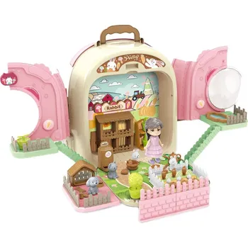 Dětský batoh Woopie WOOPIE Králík v batohu 3v1 Zahradní domek na statku