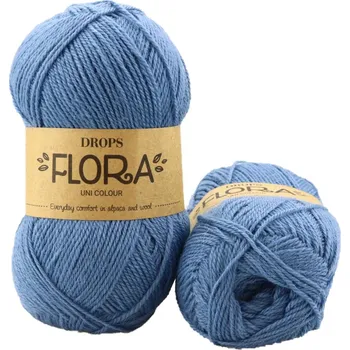Příze Drops Flora UNI 13 džínově modrá