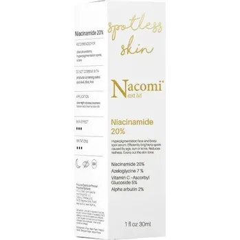 Pleťové sérum Nacomi bodové sérum s 20% niacimidu 30 ml - Intenzivní péče proti pigmentovým skvrnám a akné