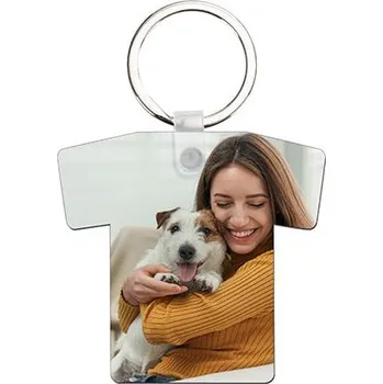 Dřevěná klíčenka s vlastní fotkou - Čtverec