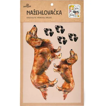 Textilní nažehlovací páska Lesní svět Nažehlovačka M 040 - Jezevčík