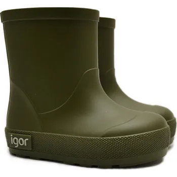 Chlapecká obuv Dětské barefoot holínky IGOR W10291-042 Yogi Khaki Velikost: 27