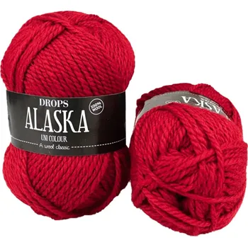 Volný čas Drops Alaska UNI 10 červená