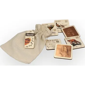 kreativní sada Lesní svět Mini frotážová sada - Po stopách zvěře