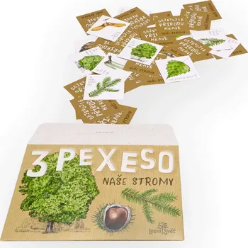 Výuková hračka Lesní svět Papírové tripexeso - Naše stromy
