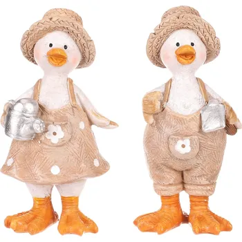 Vánoční ozdoba Autronic Kachna - polyresin, menší, mix 2 druhů, cena za 1 ks - SM490-S