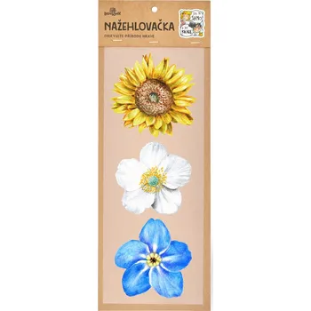 Textilní nažehlovací páska Lesní svět Nažehlovačka S 005 - Květy