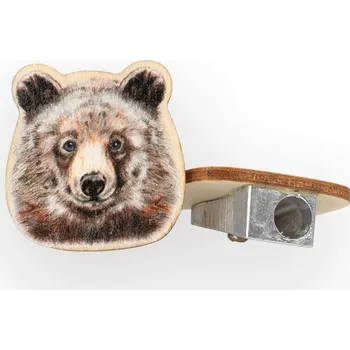 Ořezávátko Lesní svět Dřevěné ořezávátko jednodílné - zvíře Medvěd