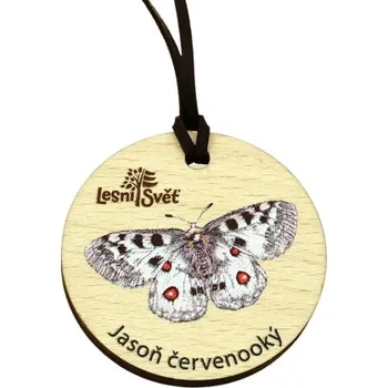 Lesní svět Dřevěná medaile masiv - Jasoň