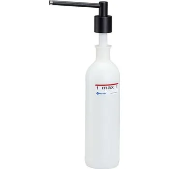Dávkovač mýdla Dávkovač tekutého mýdla umyvadlový cylinder, objem nádržky 1000 ml, černý DWC103