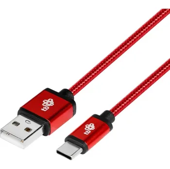 Datový kabel TB Touch Cable USB - USB C 1.5 m ruby