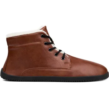 Dámská obuv Ahinsa shoes Ahinsa bare Ankle LIFO+, zimní s membránou světle hnědá s bílým kožíškem Velikost EU: 44, vnitřní délka: 288, vnitřní šířka: 108