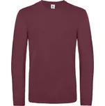 B&C Tričko B&C E190 LSL, dlouhý rukáv COT01007T37013-burgundy 3XL Burgundová
