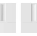 AGB mušle WAVE - bez otvoru (bílá matná)