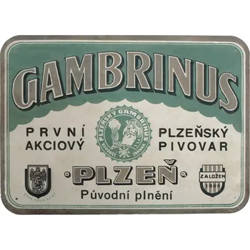 Plechová cedule Plechová cedule Gambrinus pivovar