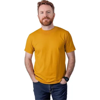 Pánské tričko Pánské tričko Marek, krátký rukáv, hořčičové XXL