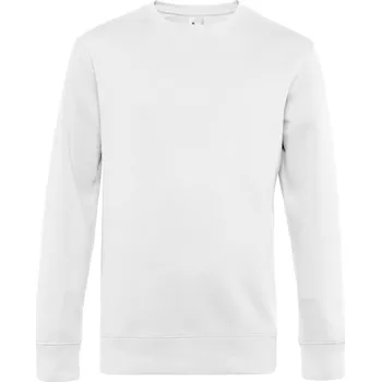 pracovní mikina B&C Mikina KING Crew Neck, pánská COT01U01K00113-white 3XL Bílá