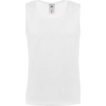 pracovní tričko B&C Tílko Athletic Move, pánské, bez rukávu COT01020000104-white XL Bílá