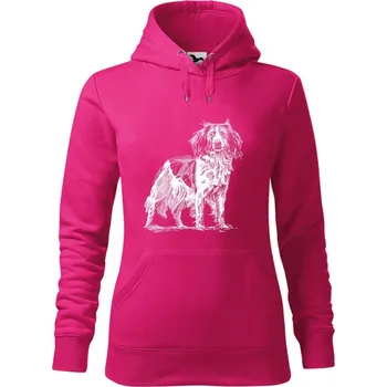 Dámská mikina Mikina - Holandský kachní pes Kooikerhondje Barva: Purpurová (40), Velikost: L, Střih: Dámské