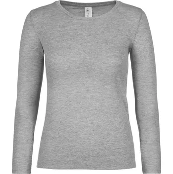 pracovní tričko B&C Tričko B&C E150 LSL, dámské, dlouhý rukáv COT01006T62000-sport grey XS Šedá sport