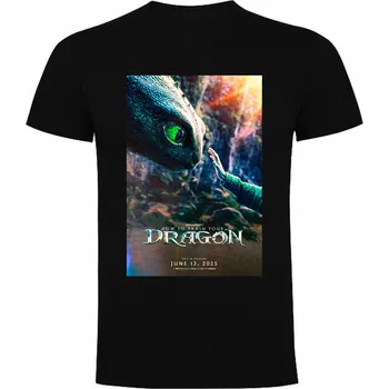 Chlapecké tričko Dětské bavlněné tričko Jak vycvičit draka 2025 Barva: černá, Velikost: 86/92 - 1 až 2 roky