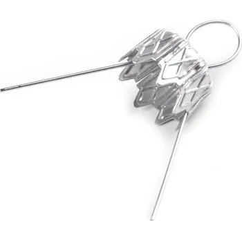 Vánoční dekorace Očka na baňky / záponky s kaplíkem Varianta: 3 791/253/001 stříbrná, Balení: 100 ks