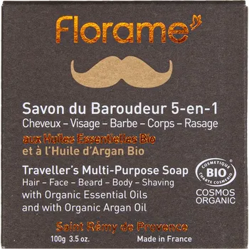 Mýdlo Univerzální mýdlo 5v1 HOMME — vlasy, obličej, vousy, holení, tělo 100 g BIO FLORAME