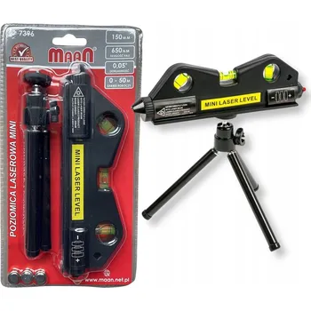 Vodováha POZIOMICA LASEROWA MINI, SADA STATIVU, 3 BATERIE