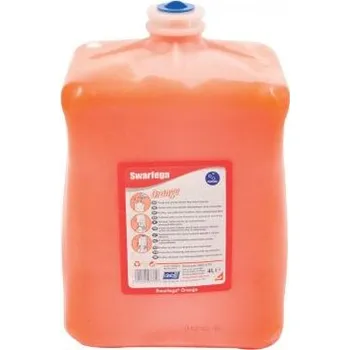 Sada koupelnových doplňků DEB Čistič rukou s granulemi a citrusovým olejem - SWARFEGA ORANGE 4x4l
