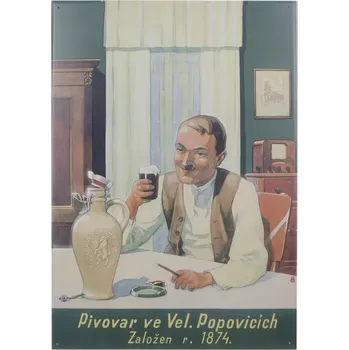 Plechová cedule Cedule Kozel muž